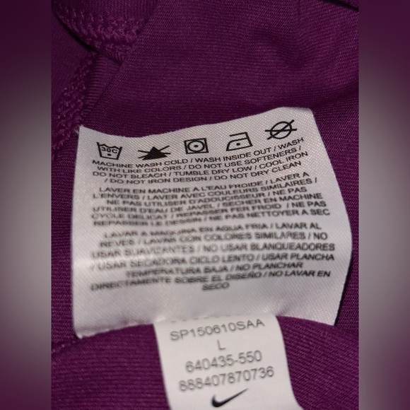 Nike Golf Tour Performance Dri-Fit Pink Fuchsia Plum Pleated‎ Skirt Women’s XL - Picture 7 of 8